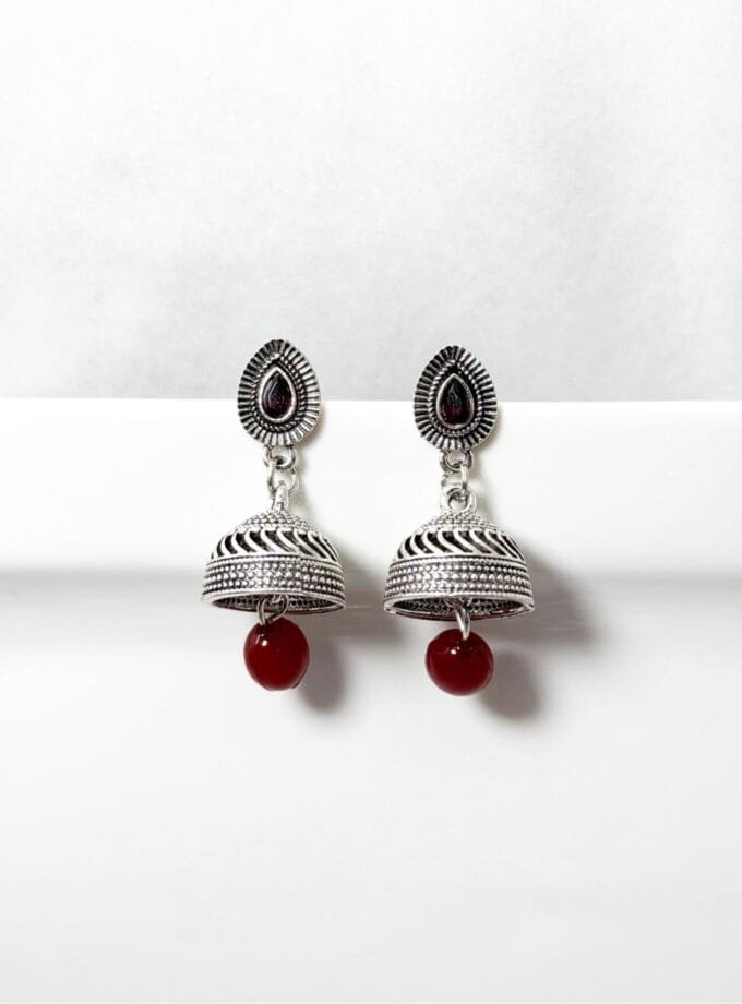Paan jhumki silver
