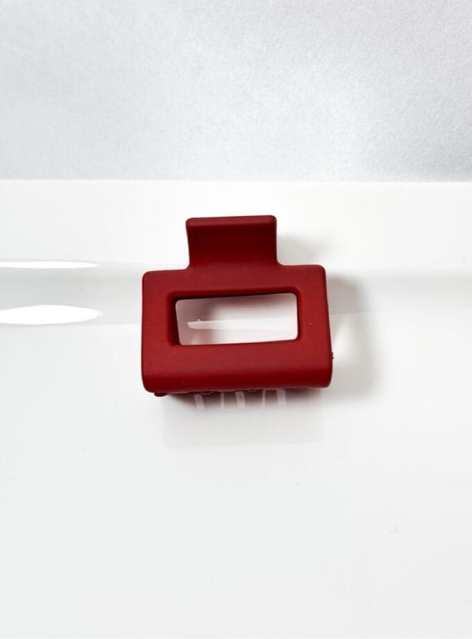Korean square matte hair clip