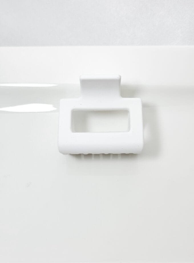 Korean square matte hair clip