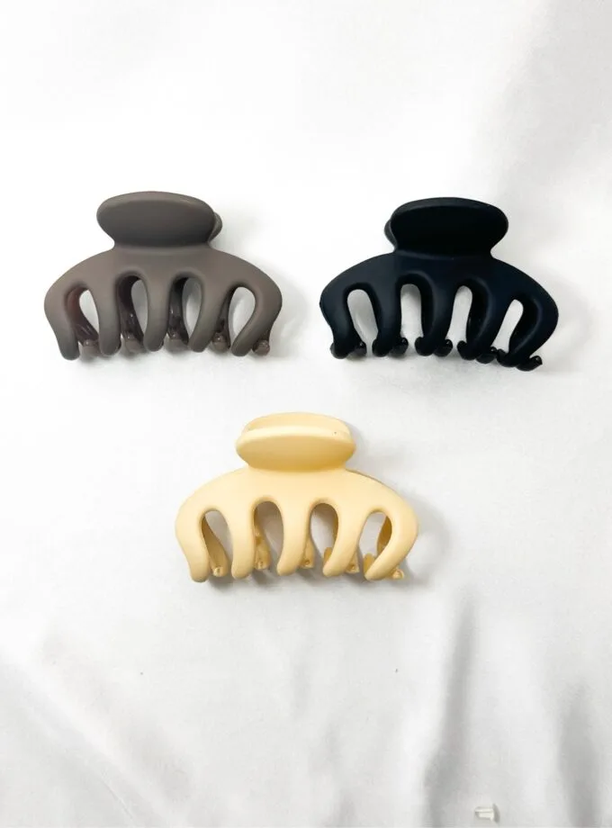 Korean matte hair clip large -3 colors