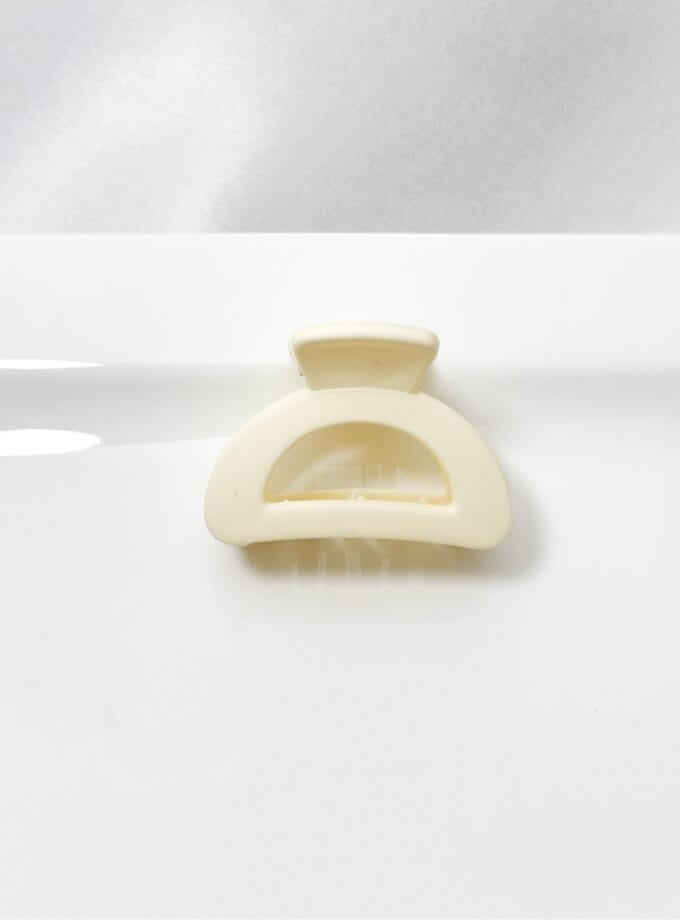 Korean semicircle matte hair clip