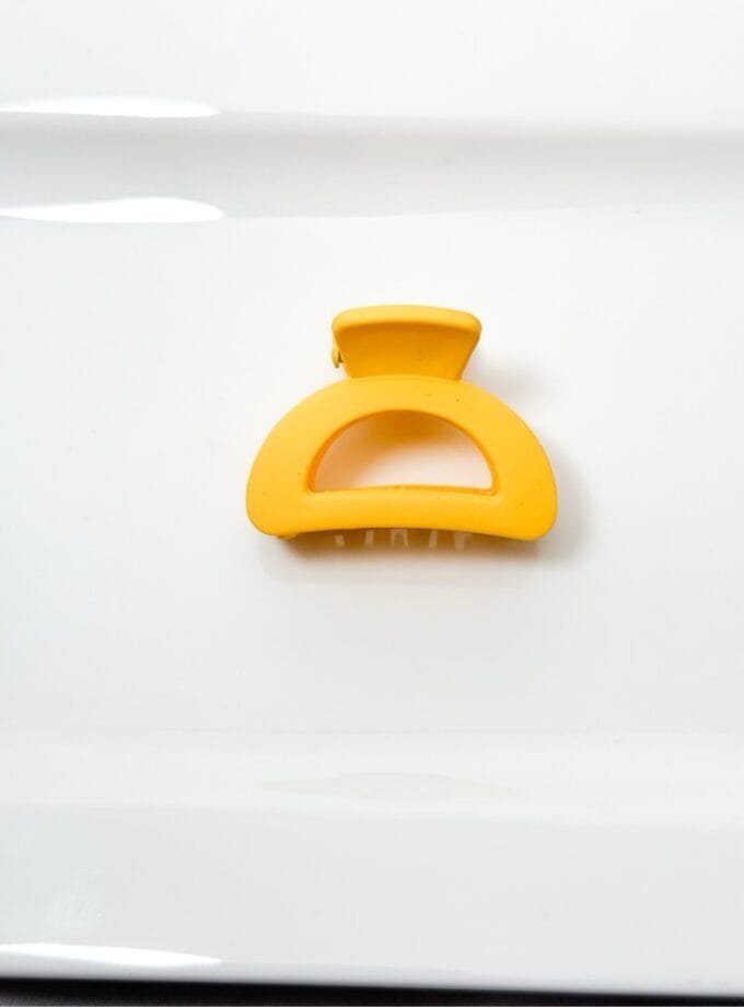 Korean semicircle matte hair clip
