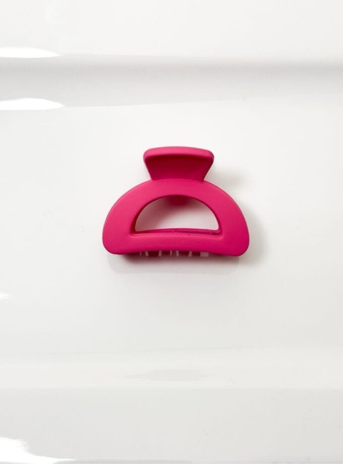 Korean semicircle matte hair clip