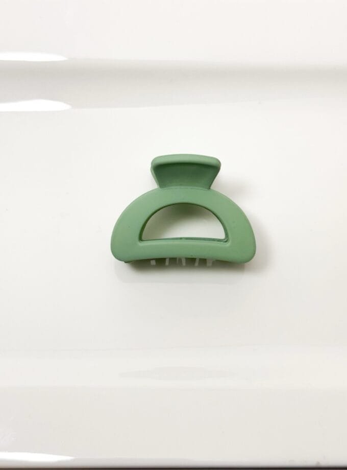 Korean semicircle matte hair clip