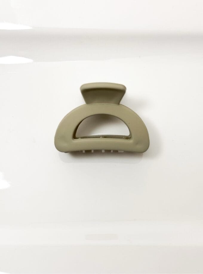 Korean semicircle matte hair clip