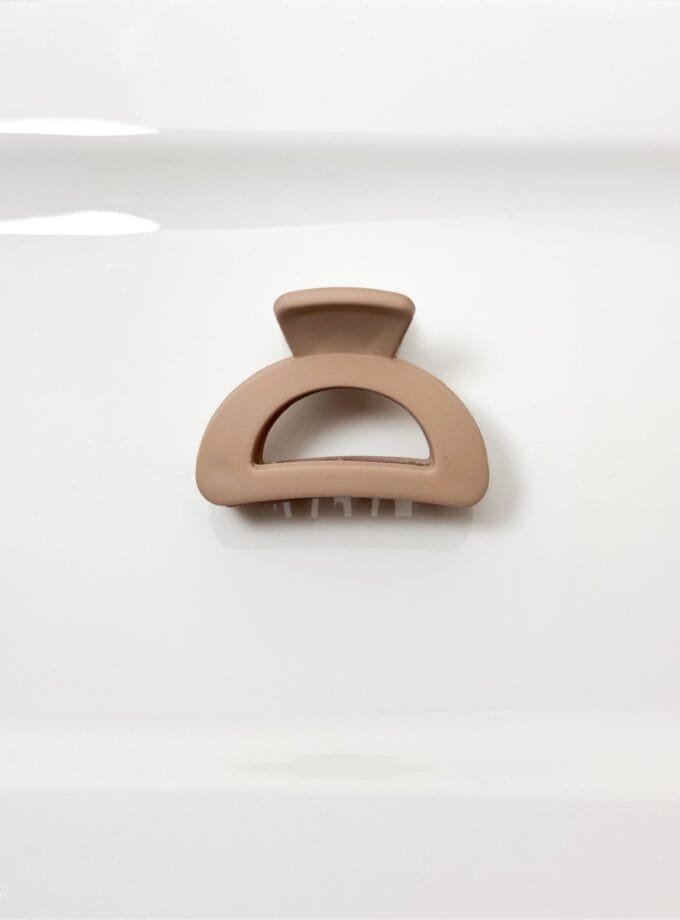 Korean semicircle matte hair clip