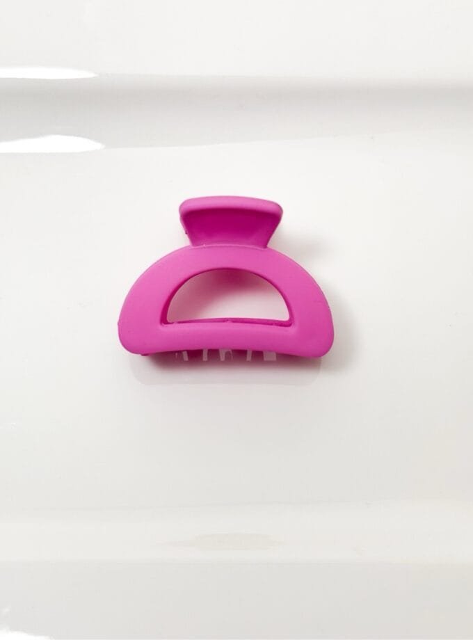 Korean semicircle matte hair clip