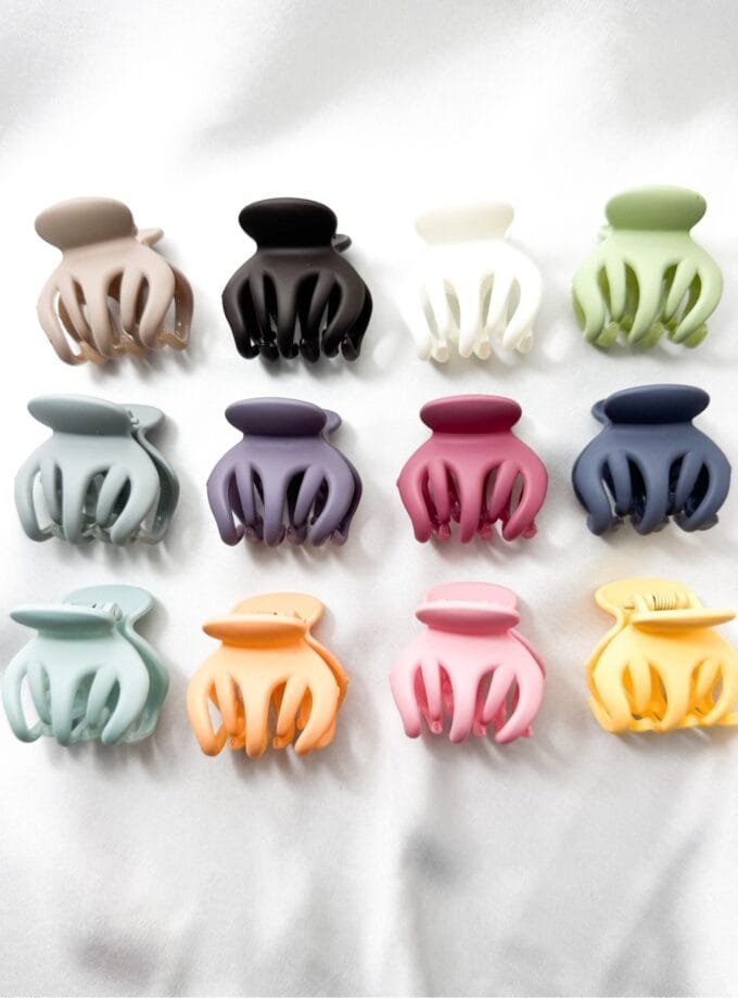 Korean matte hair clips