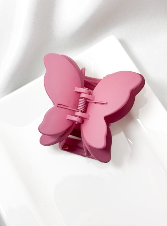 Korean matte butterfly hair clip large