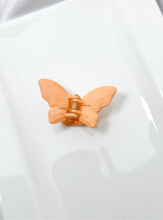 Korean butterfly matte hair clip small
