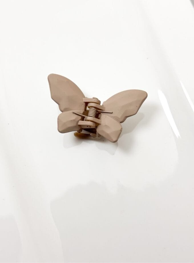Korean butterfly matte hair clip small