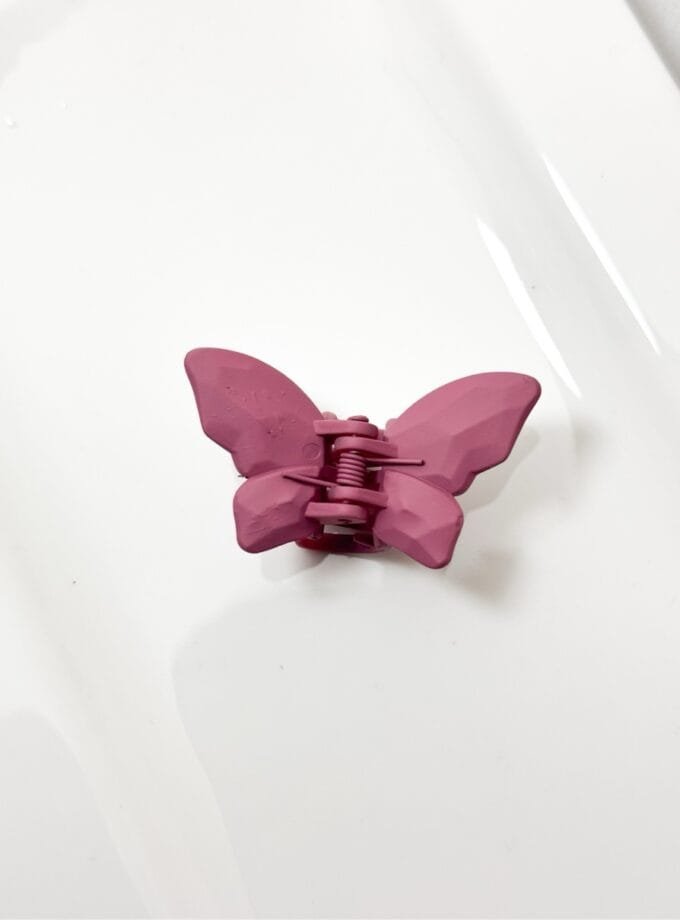 Korean butterfly matte hair clip small