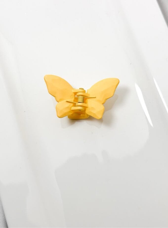 Korean butterfly matte hair clip small