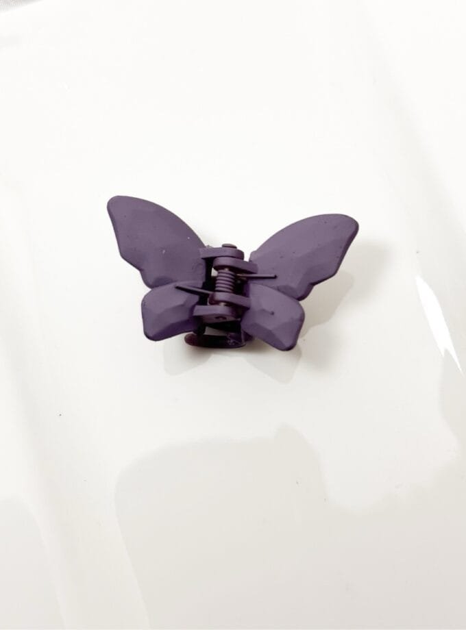 Korean butterfly matte hair clip small