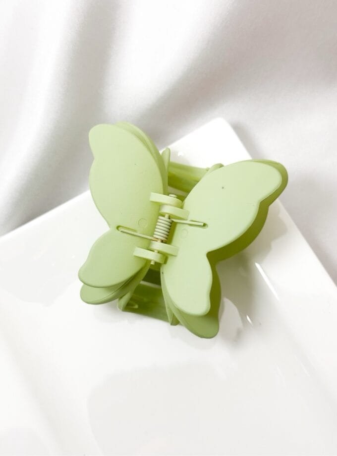 Korean matte butterfly hair clip large