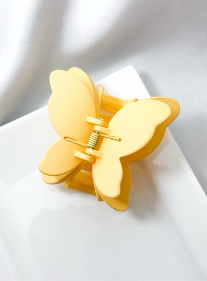 Korean matte butterfly hair clip large