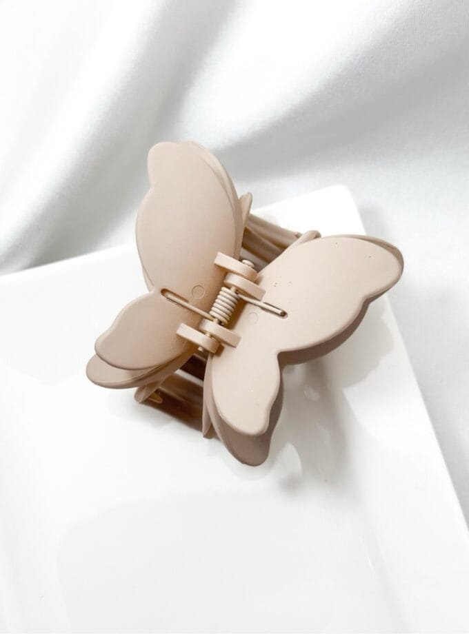 Korean matte butterfly hair clip large