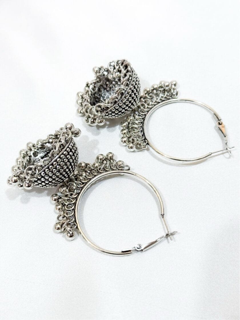 Bali jhumki silver - Image 3