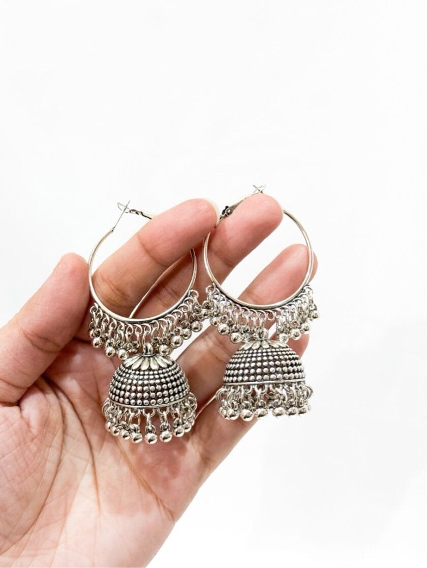 Bali jhumki silver - Image 2