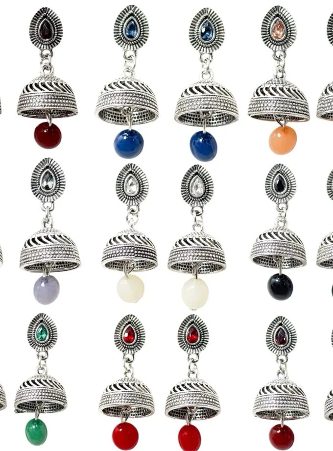Paan jhumki silver