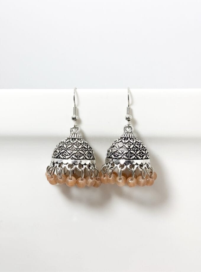 Gul bano jhumki silver (10 colors)