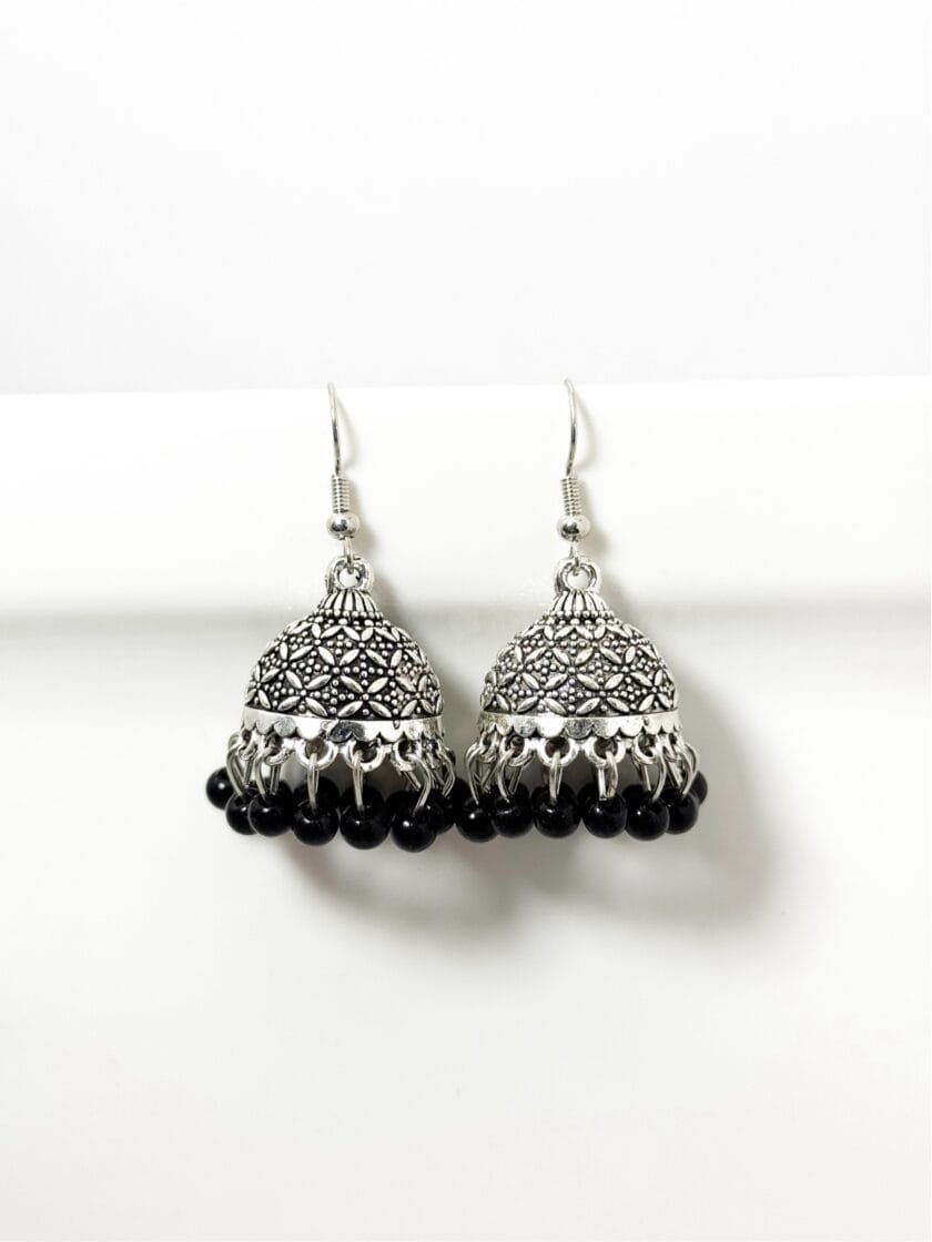 Gul bano jhumki silver (10 colors) - Image 3