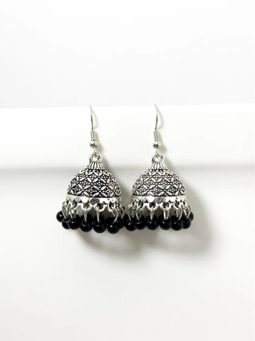 Gul bano jhumki silver (10 colors) - Image 3