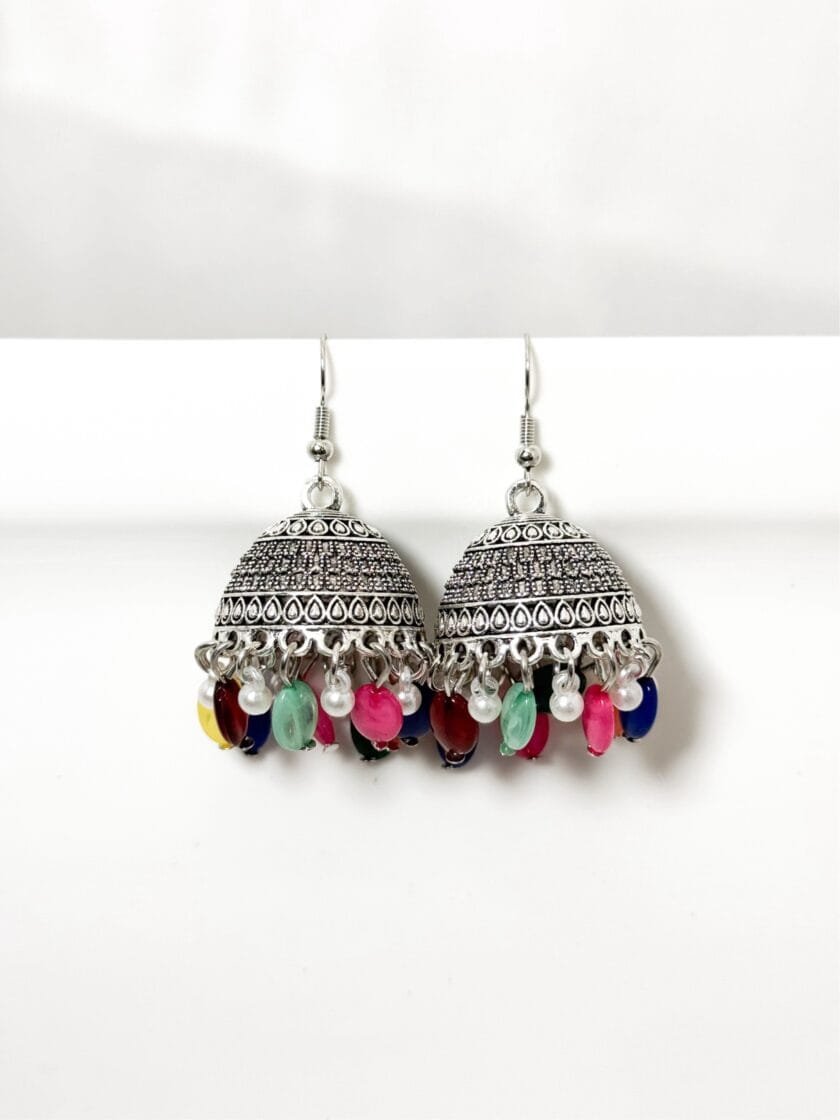 Multicoloured jhumka - Image 7