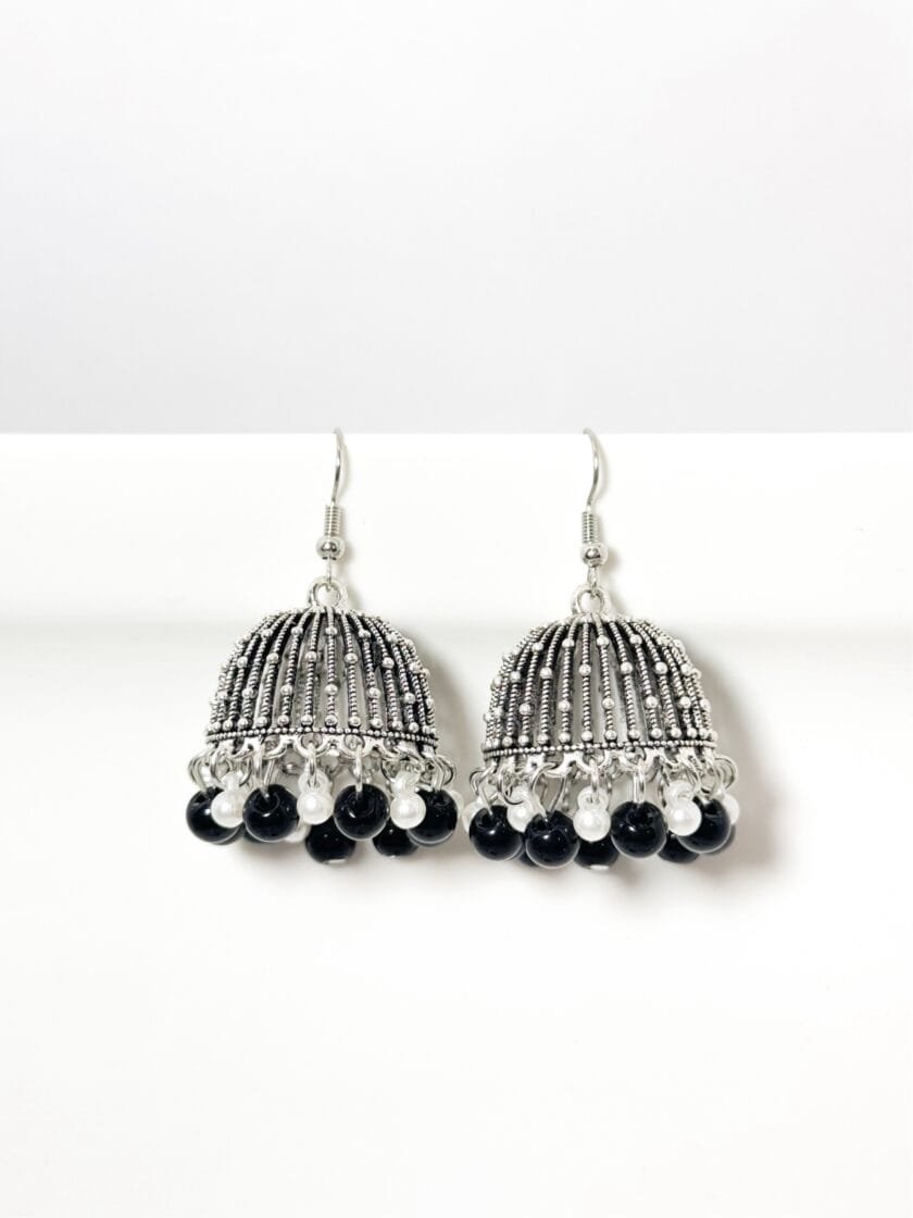Bano matka silver jhumka (9 colors) - Image 2