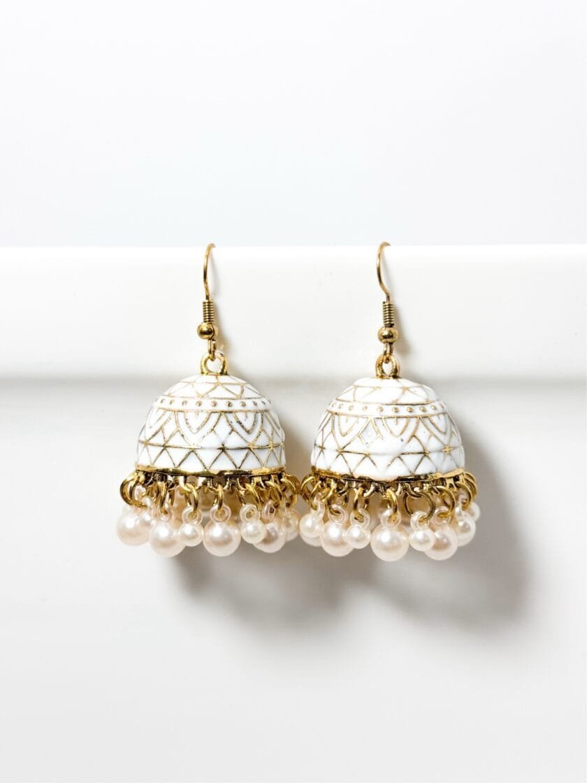 Mehru matka golden jhumka (9 colors) - Image 4