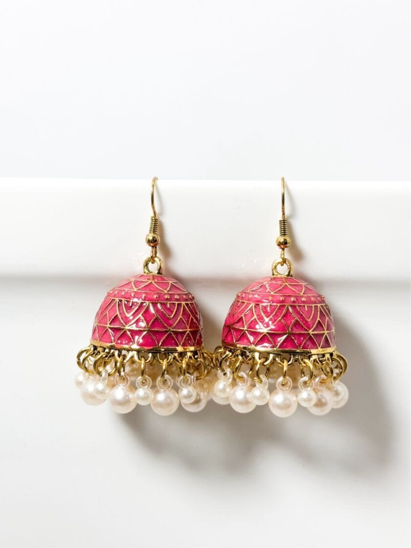 Mehru matka golden jhumka (9 colors) - Image 5