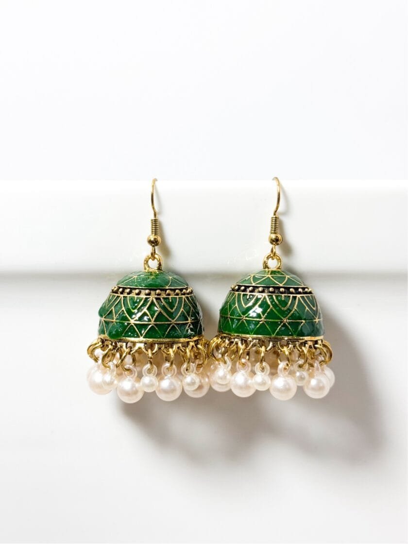 Mehru matka golden jhumka (9 colors) - Image 7
