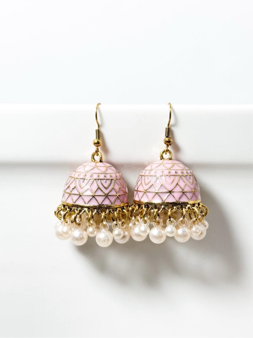 Mehru matka golden jhumka (9 colors) - Image 8