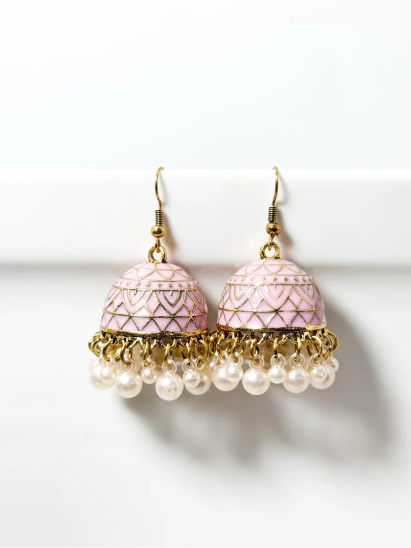 Mehru matka golden jhumka (9 colors) - Image 8