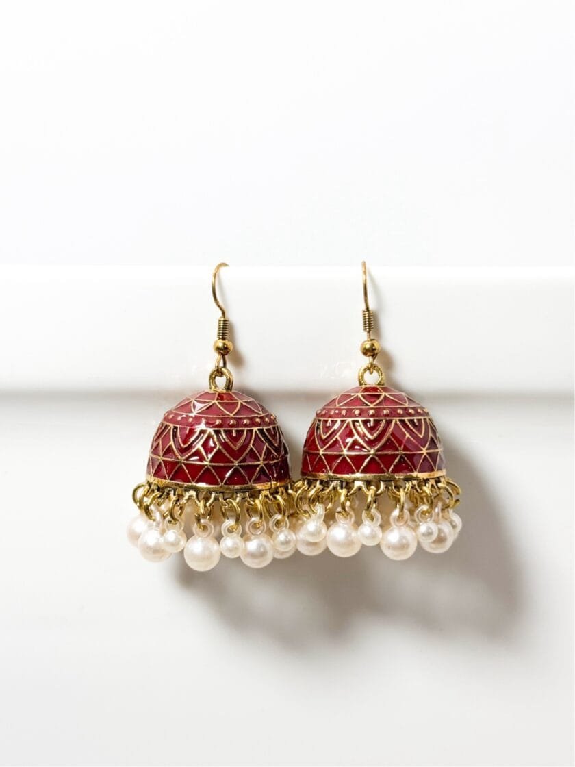 Mehru matka golden jhumka (9 colors) - Image 10