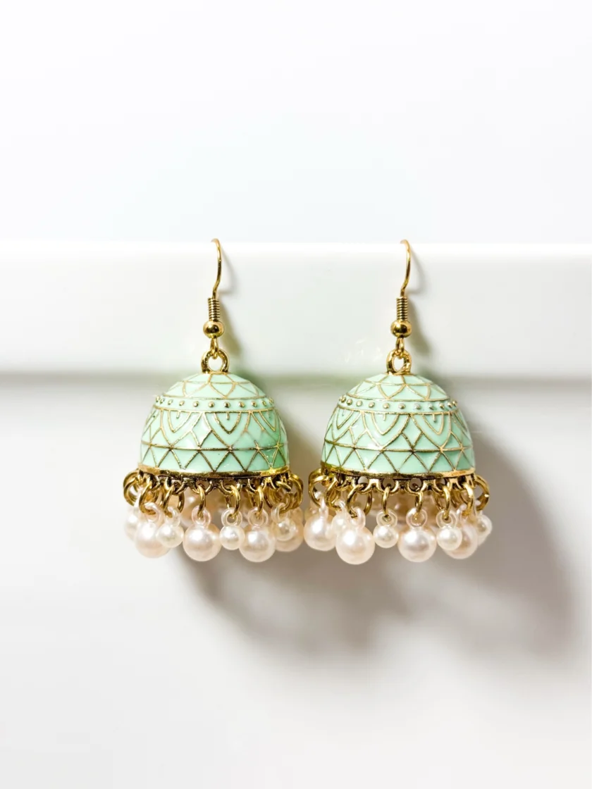 Mehru matka golden jhumka (9 colors) - Image 11