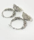 Bali jhumki silver stones - Image 2