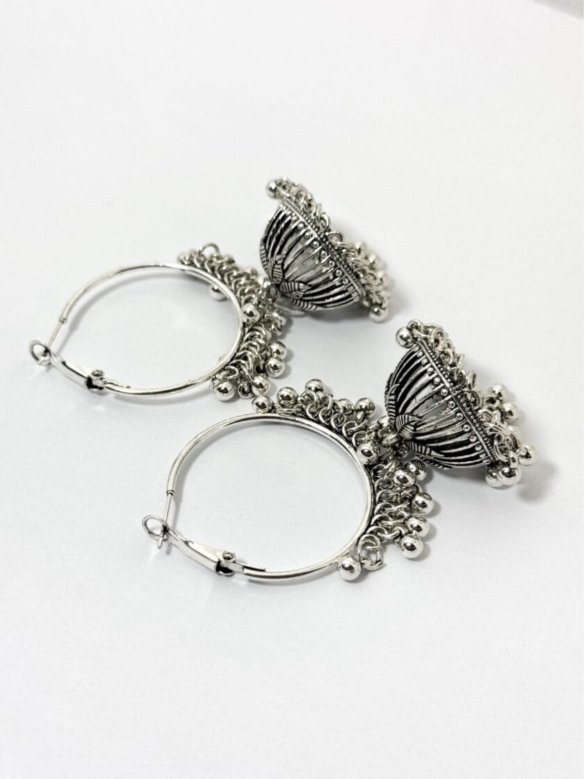 Bali silver jhumki -2