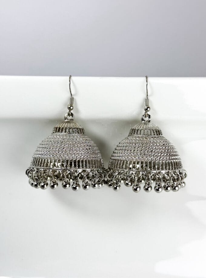Gumbad jhumka silver