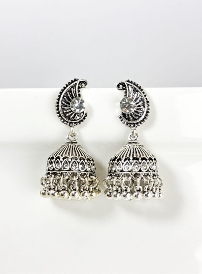 Paan Patti jhumki silver