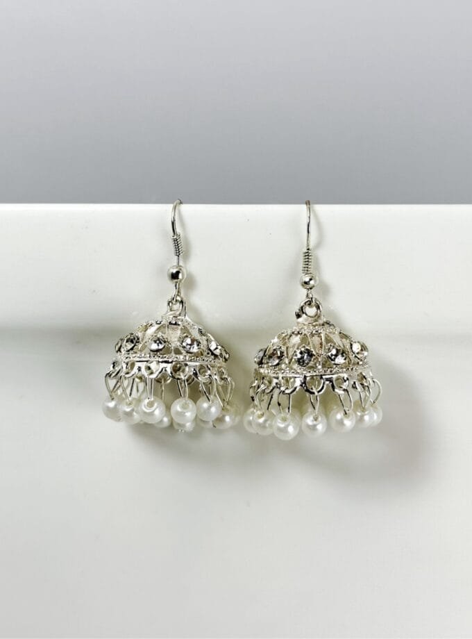 Silver choti jhumki