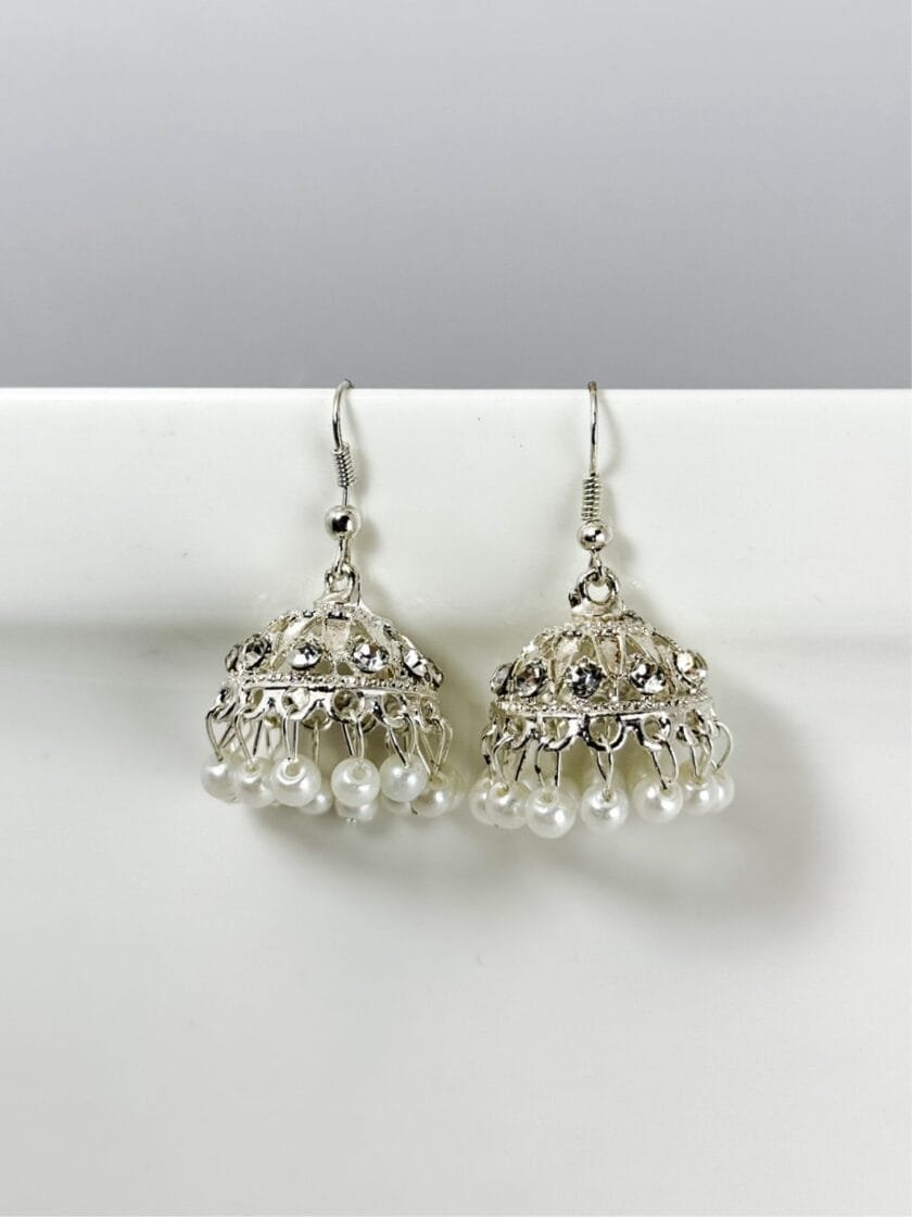 Silver choti jhumki