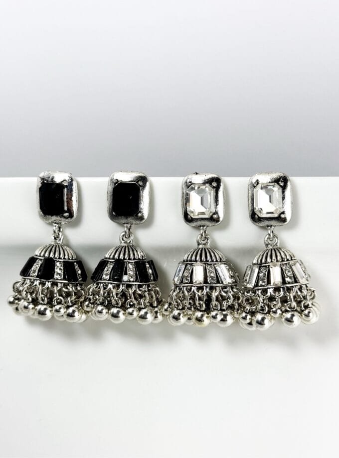 Noor bano Jhumki silver