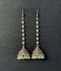 Noori tassel silver jhumka - Image 2