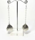Noori tassel silver jhumka - Image 3