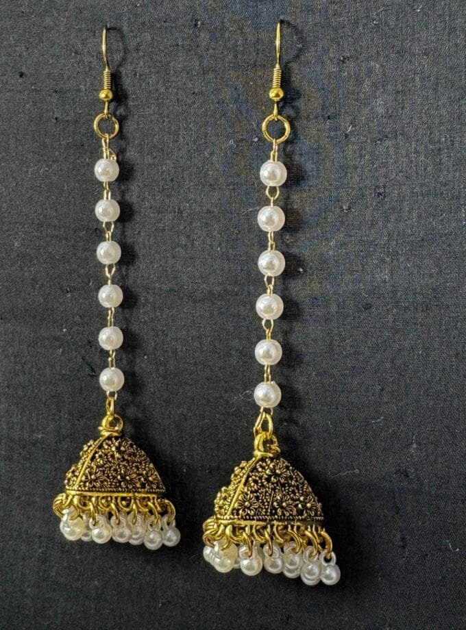 Noori tassel golden jhumka