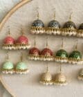 Mehru matka golden jhumka (9 colors)