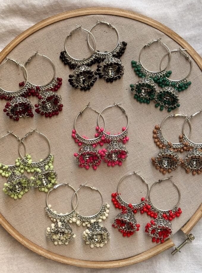 Bali jhumki (9 colors)