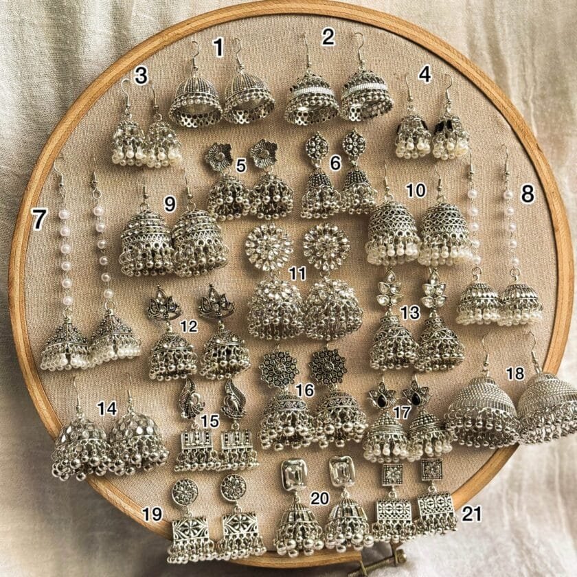Silver Jhumki