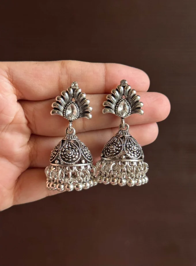 Dilras jhumki silver